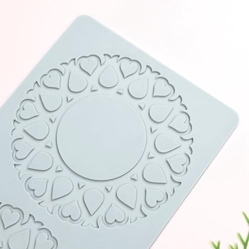 Hollow Tulip Flower Shape Sugar Craft Silicone Pad French Dessert Lace Mat Fondant Cake Mold Cupcake Decorating Silicone Mould