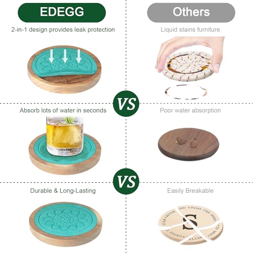 Wood Coasters for Drinks