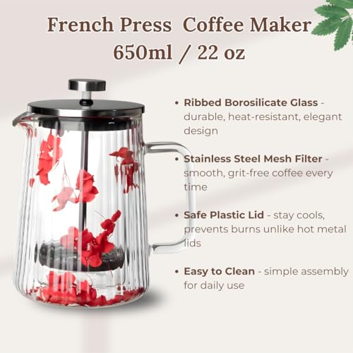 Glass French Press Coffee Maker