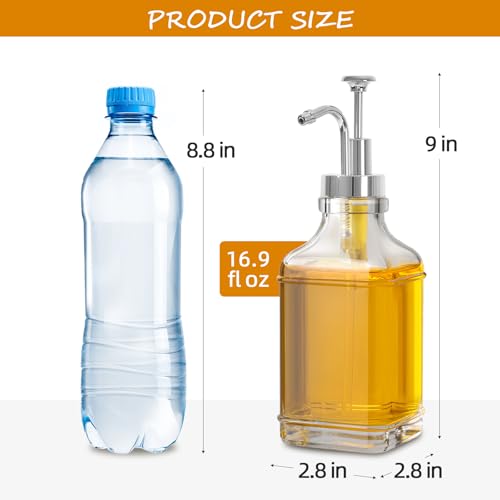 16.9 fl oz 500ml Coffee Syrup Dispenser Set