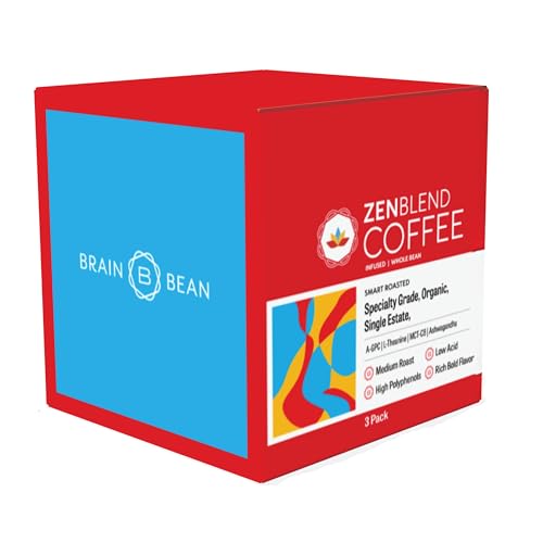 Zen Blend Organic Coffee Whole Bean with Caprylic Acid MCT (48 Ounce)