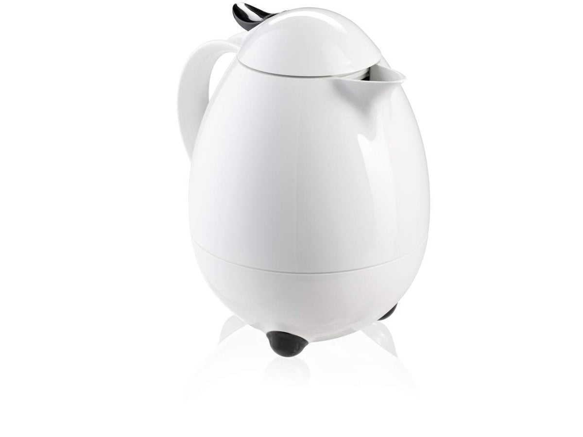 White and black 1 liter insulated carafe