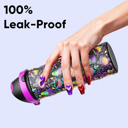 Insulated Water Bottle with Straw
