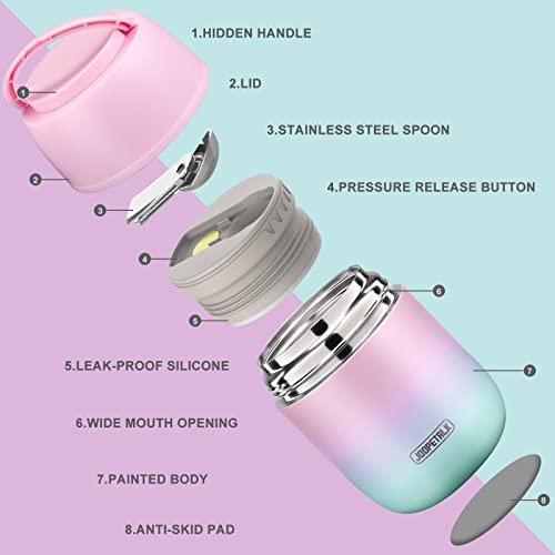 17 oz Insulated Lunch Containers Hot Food Jar