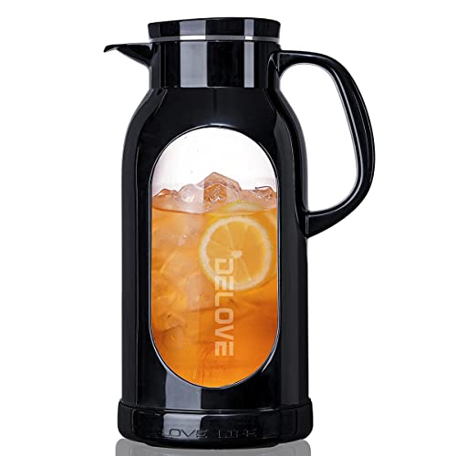 68 oz 2 Liter Glass Pitcher with Shatterproof Shell