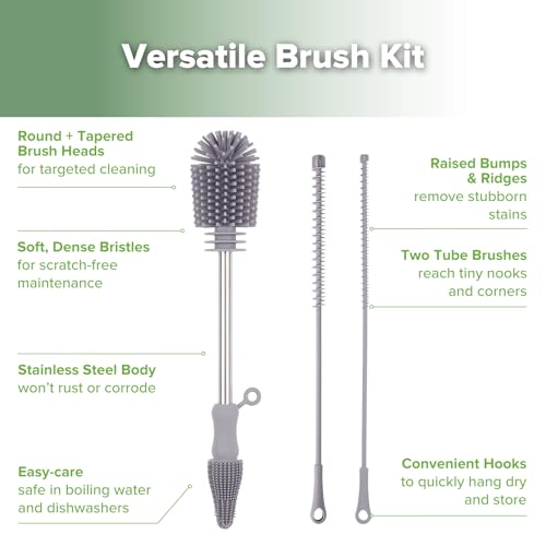 Silicone Cleaning Brush Kit