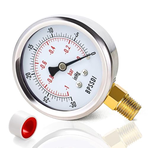 30inHg Vacuum Pressure Gauge