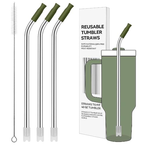 Bent Metal Straws for Stanley 40oz