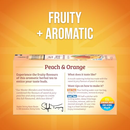 Peach & Orange Herbal Tea Individually Wrapped Bags (120 Count)
