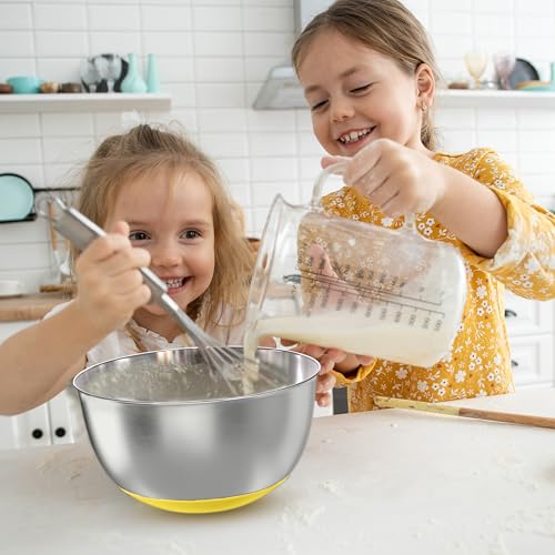 Stainless Steel Mixing Bowls with Lids (5 Count)