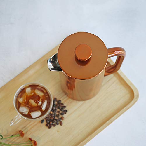 8 Cup Double Wall Insulated Stainless Steel French Coffee Press
