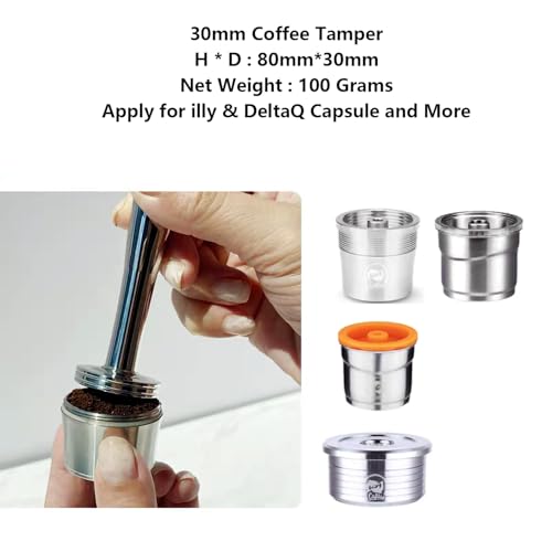 Coffee Tamper Press Chromed