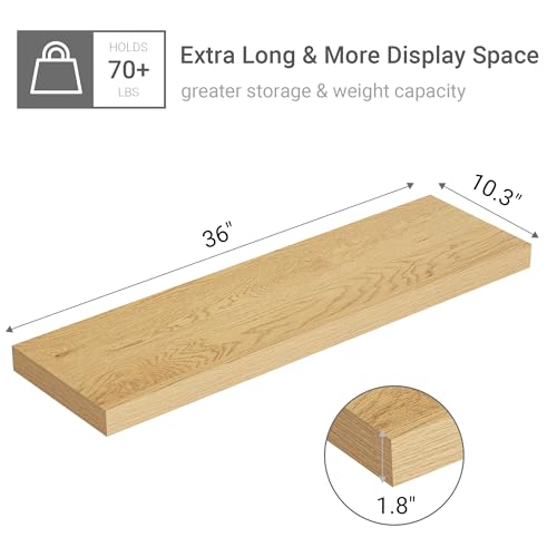 Single Floating Shelves 36x10” Set of 1