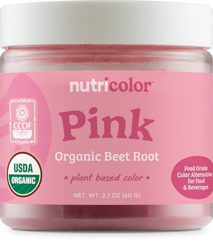 Pink Plant Based Food Coloring From Organic Beet Root Powder (2.1 Ounce)