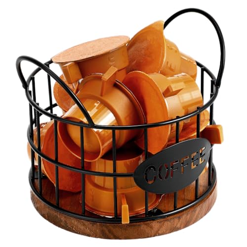 Coffee Pod Storage Basket Wire Coffee Pod Holder for Container Storage Open