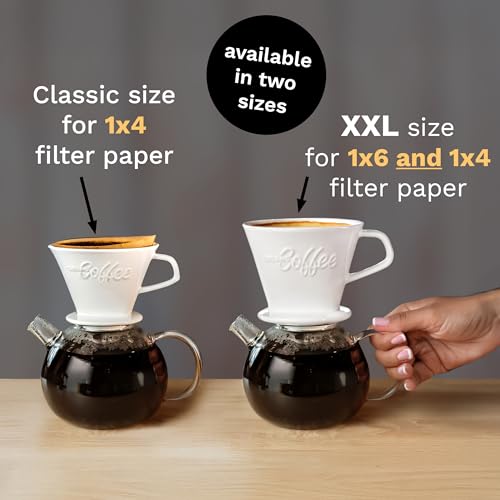 XXL Porcelain Coffee Dripper White