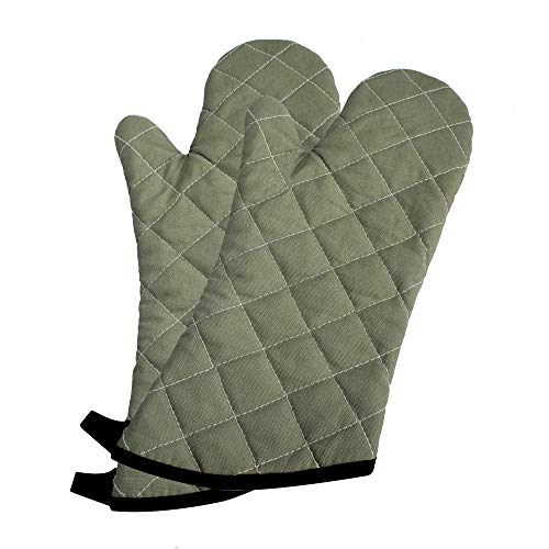 15" 425°F Terry Oven Mitts Quilted Heat Resistant Kitchen (2 Count)