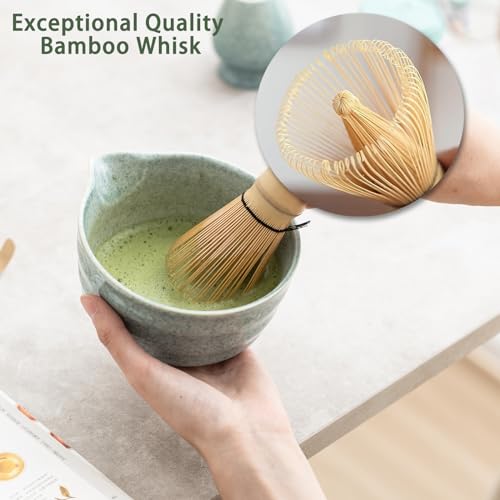 Matcha Set Matcha Whisk Set Includes 17 oz Matcha Bowl