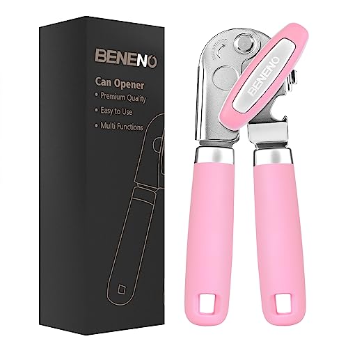 Heavy Duty Hand Can Opener Manual with Magnet Lid Remover