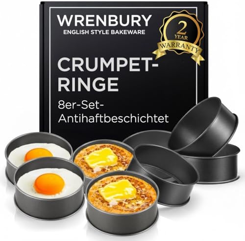 Crumpet Rings Nonstick 3.5 inch (8 Count)