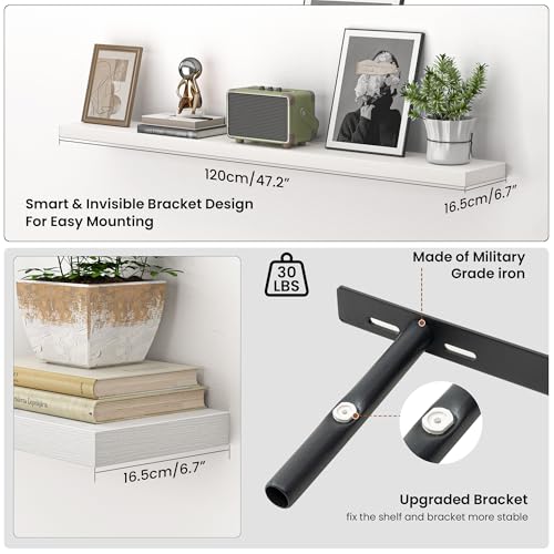48 Inch Floating Shelves for Wall (2 Count)