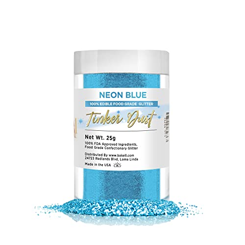Neon Blue Edible Glitter