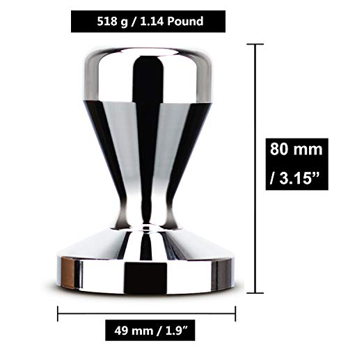 Coffee Tamper Press Chromed