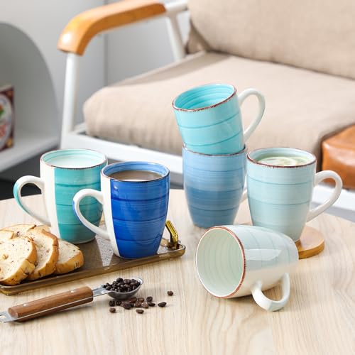 Bonita 16 Oz Large Coffee Mugs Set of 6 (6 Count)