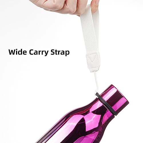 18 oz Insulated Stainless Steel Metal Water Bottle with Strap