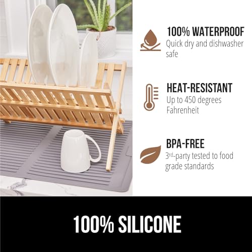 Patented BPA Free Silicone Dish Drying Mat