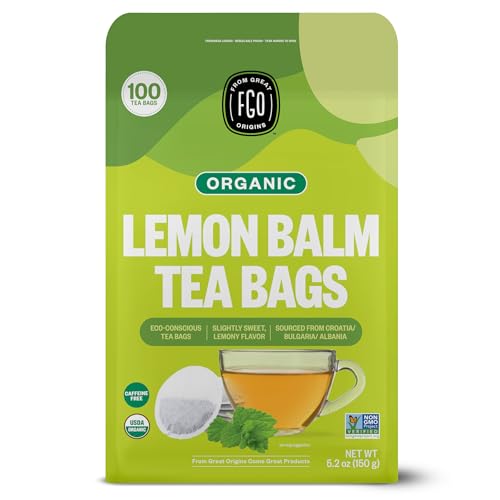 Organic Lemon Balm Tea (100 Count)