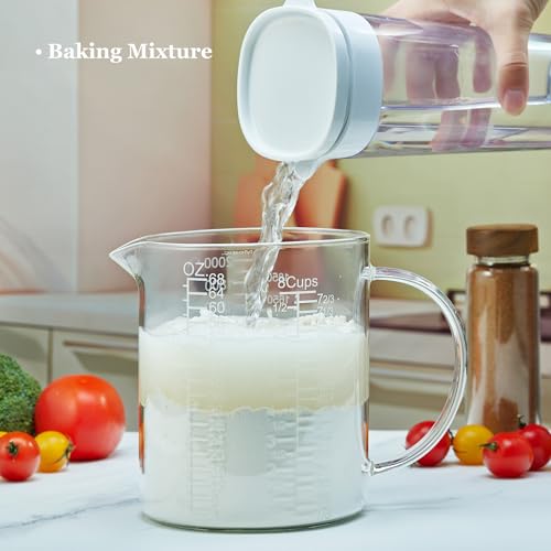 Borosilicate Glass Measuring Cup with Insulated Handle