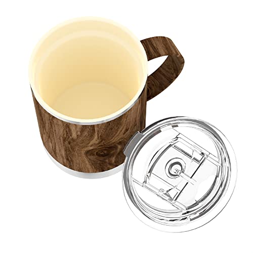 Ultimate Stainless Steel Ceramic Inner Coating Coffee Mug with Double Walled Copper Lining Insulation