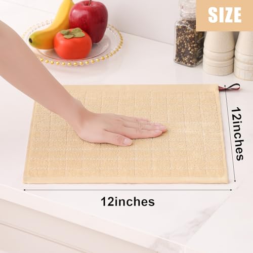 100% Cotton Terry Kitchen Dish Cloths (6 Count)