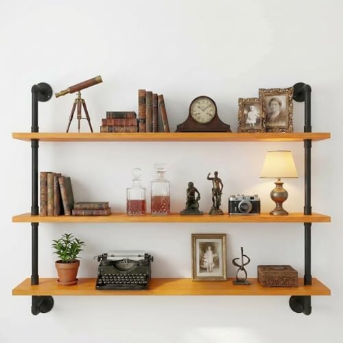 Industrial Pipe Wall Shelves