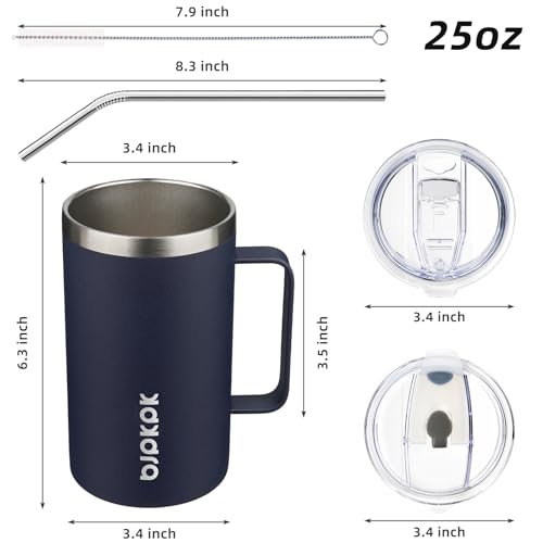 25oz Insulated Coffee Mug with Handle