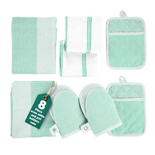 Potholders & Oven Mitts Heat Resistant (8 Count)