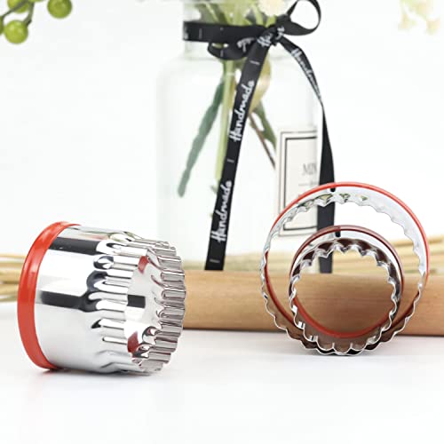 3Pcs Fluted Round Cookie Cutters (3 Count)