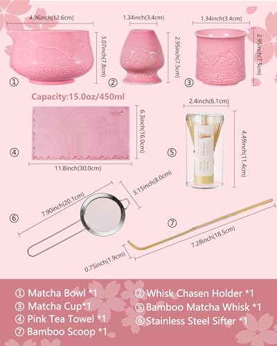 Premium Matcha Whisk Set with Blooming Cup