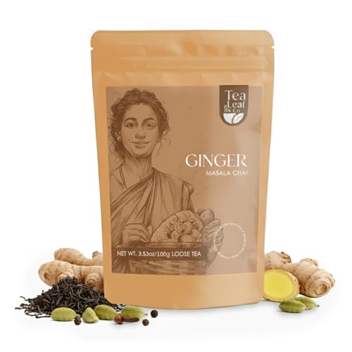 Ginger Masala Chai Black Tea Loose Leaf 100gm (3.53 Ounce)