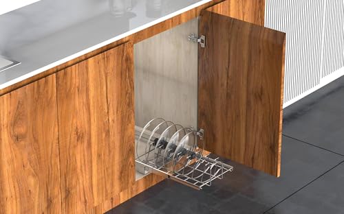 Slide Out Pan and Pot Lid Organizer For Under Cabinet