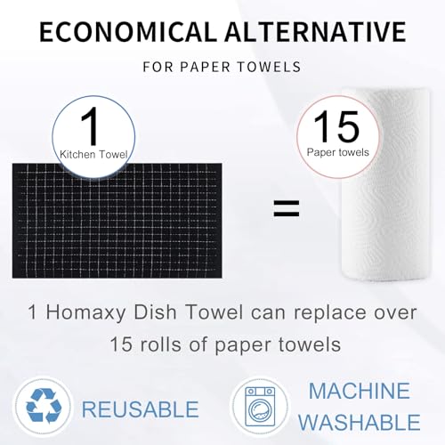 100% Cotton Terry Kitchen Towels (8 Count)