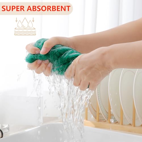 100% Cotton Waffle Weave Kitchen Dish Towels 4 (4 Count)