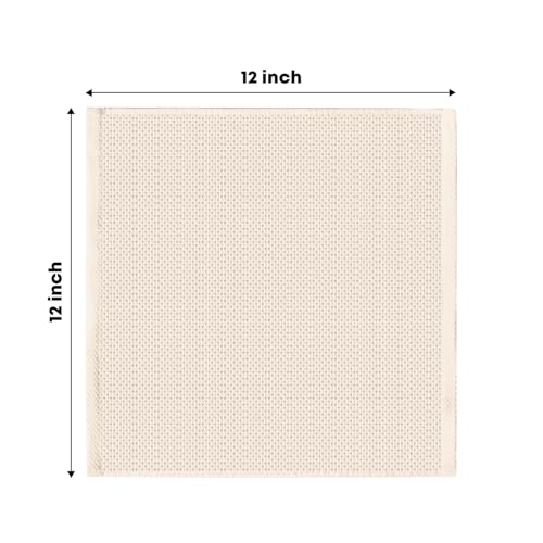100% Cotton Beige Waffle Weave Kitchen Dish Cloths (6 Count)