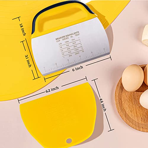 Dough Scraper Chopper 2 Pcs