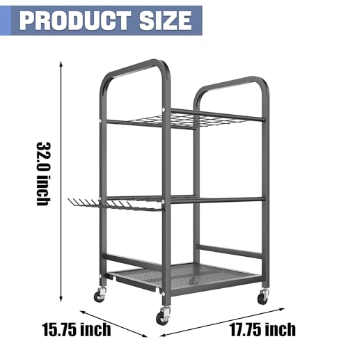 Garden Tool Organizer with Wheels