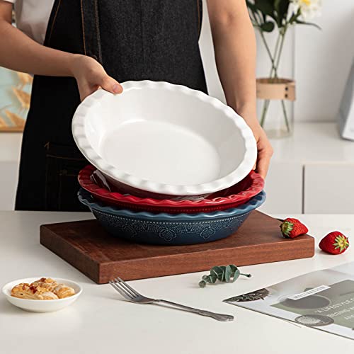 Pie Pan 9 Inch Ceramic Pie Dish (2 Count)