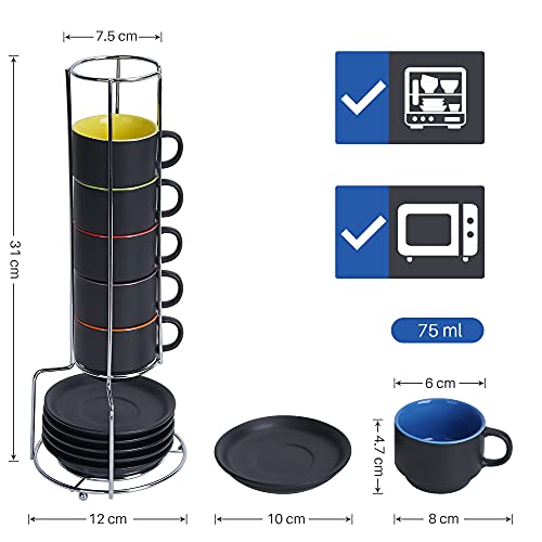 6 Espresso Cups