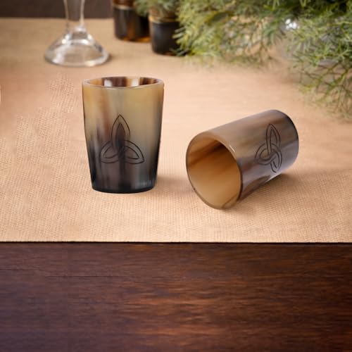 Viking Horn Shot Glasses Set of 8 (8 Count)