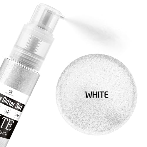 White Edible Glitter Spray